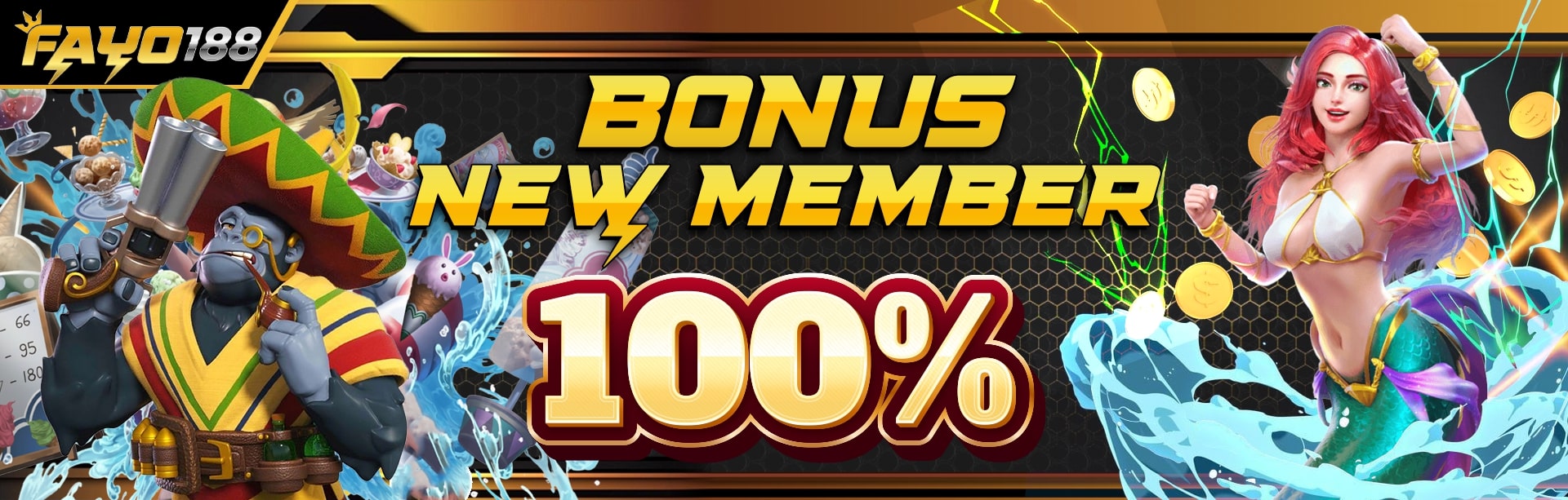 BONUS 100% NEW MEMBER